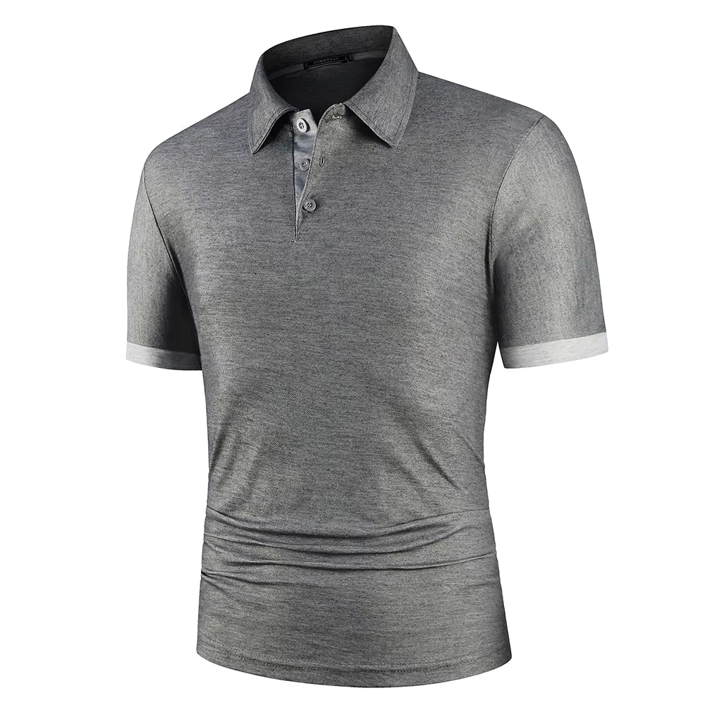 Men Polo Men Shirt Short Sleeve Polo Shirt Contrast Color Polo New Clothing Summer Streetwear Casual Fashion Men Tops