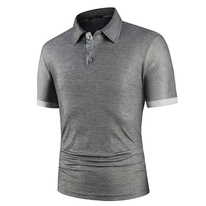Men Polo Men Shirt Short Sleeve Polo Shirt Contrast Color Polo New Clothing Summer Streetwear Casual Fashion Men Tops